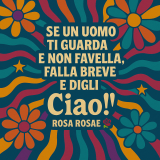 Cara Rosa, ho preso una cotta per un uomo-statua